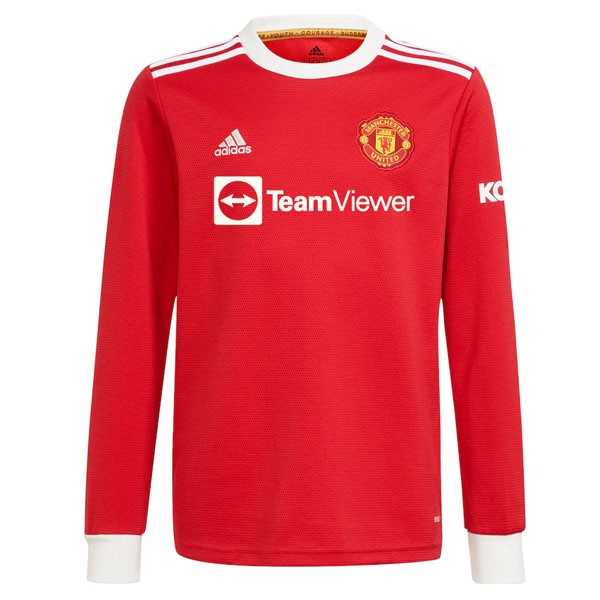 Tailandia Camiseta Manchester United Primera equipo ML 2021-22 Rojo